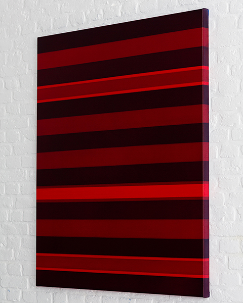 Gemaelde: Streifen Farbfeld minimalistisch KH#210