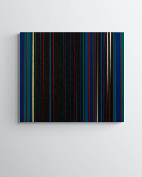 Gemaelde: Streifen konstruktiv Farbfeld minimalistisch KH#334