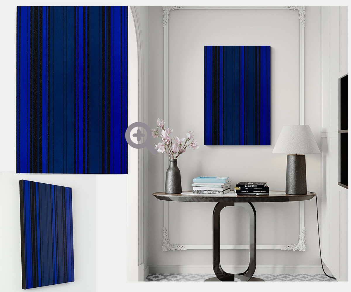  KH#345: Rhythmus und Qualit&auml;tskontrast in Kobalt Blau