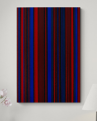 KH#347: Rhythmus und Qualitätskontrast in Rot, Blau und Schwarz